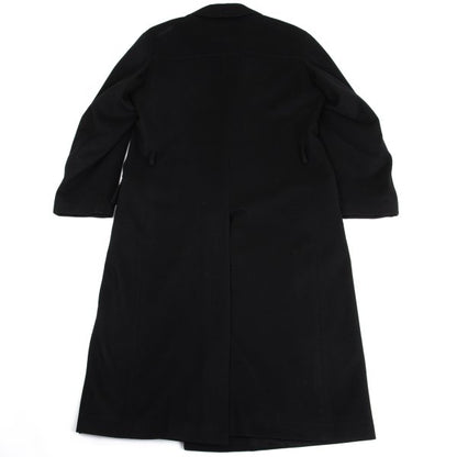 VERSACE Zip Pocket Wool Blend Coat Black Size 54