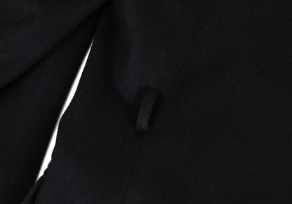 VERSACE Zip Pocket Wool Blend Coat Black Size 54