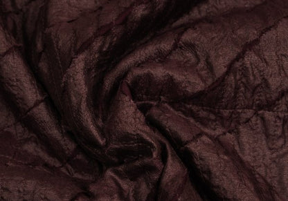 JURGEN LEHL Wine Seam Stitch Design Cotton Blouse Size M