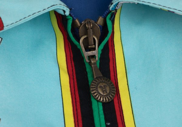 VERSACE SPORT All-Over Print Jacket Blue/Yellow Size 50