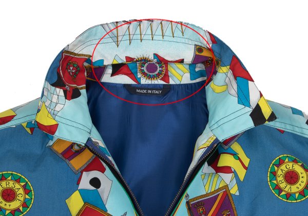 VERSACE SPORT All-Over Print Jacket Blue/Yellow Size 50