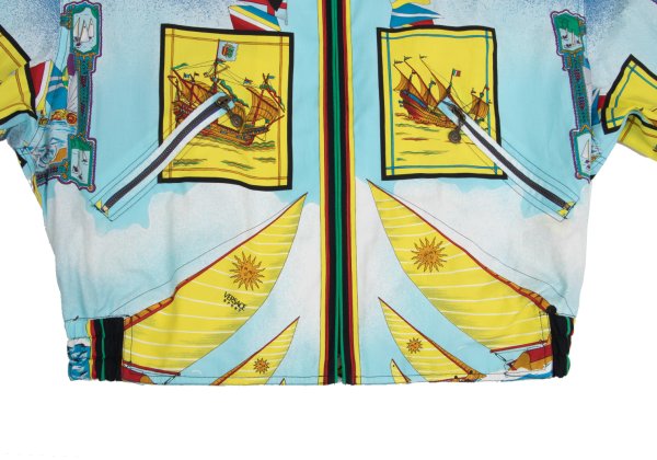 VERSACE SPORT All-Over Print Jacket Blue/Yellow Size 50