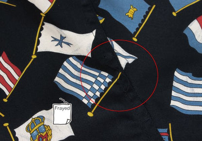 VERSACE SPORT Flag Print Zip Blouson Black Size 50