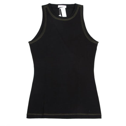 VERSACE INTIMO Triple Stitch Cotton Blend Top Black Size 50