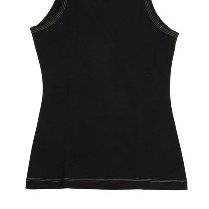VERSACE INTIMO Triple Stitch Cotton Blend Top Black Size 50