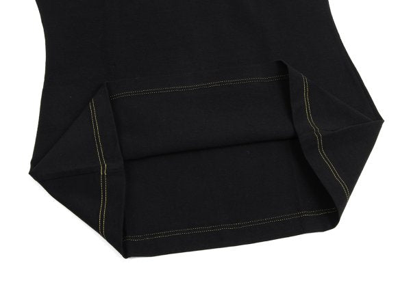 VERSACE INTIMO Triple Stitch Cotton Blend Top Black Size 50