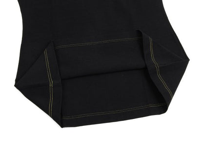 VERSACE INTIMO Triple Stitch Cotton Blend Top Black Size 50