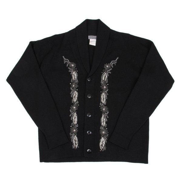 Yohji Yamamoto POUR HOMME Bijou Cardigan Black Size M