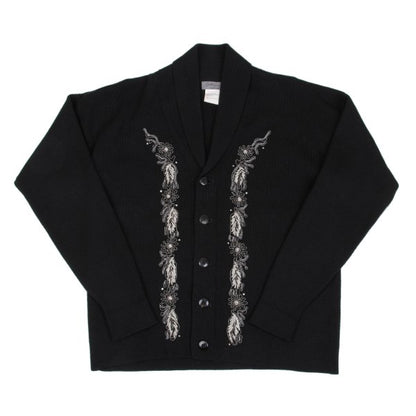 Yohji Yamamoto POUR HOMME Bijou Cardigan Black Size M