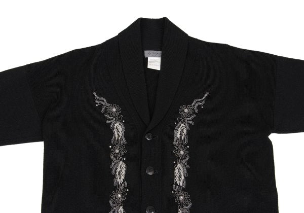 Yohji Yamamoto POUR HOMME Bijou Cardigan Black Size M