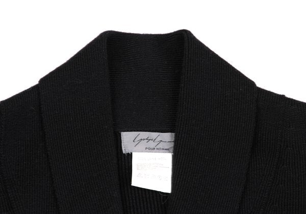 Yohji Yamamoto POUR HOMME Bijou Cardigan Black Size M
