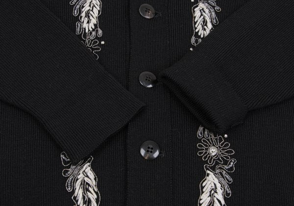 Yohji Yamamoto POUR HOMME Bijou Cardigan Black Size M