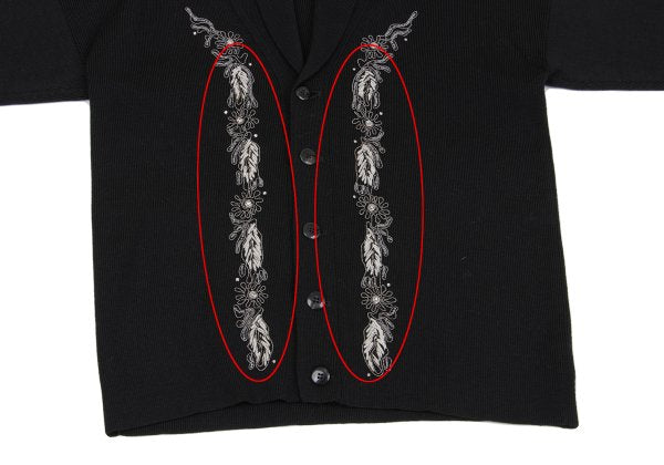 Yohji Yamamoto POUR HOMME Bijou Cardigan Black Size M