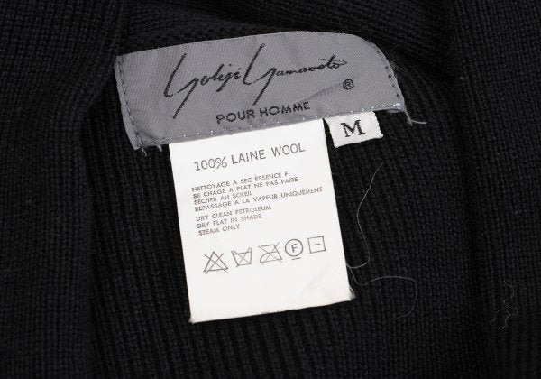 Yohji Yamamoto POUR HOMME Bijou Cardigan Black Size M