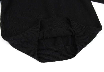 Y's for men Silhouette Jacquard Crew Neck Knit Black Size L