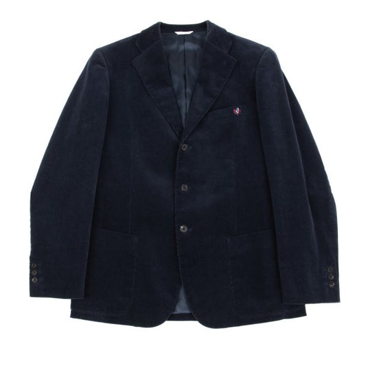 Papas Heart Patch Corduroy Jacket Navy Size 48M
