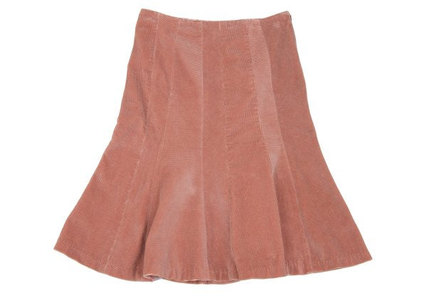 JPG by GAULTIER Cotton Corduroy Flare Skirt Pink Size 40