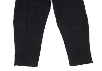 ISSEY MIYAKE A-POC INSIDE Cotton Knit Pants Black Size 2