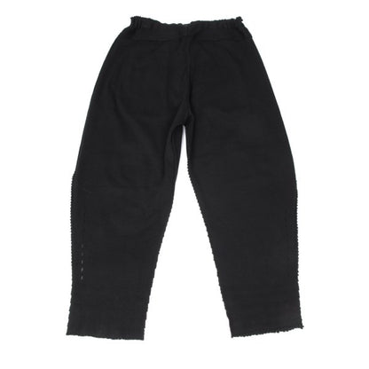ISSEY MIYAKE A-POC INSIDE Cotton Knit Pants Black Size 2