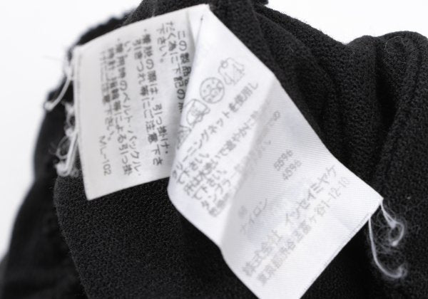 ISSEY MIYAKE A-POC INSIDE Cotton Knit Pants Black Size 2