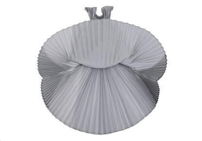ISSEY MIYAKE Pleated Waist Cord Sleeveless Tunic Gray Blouse Size 2