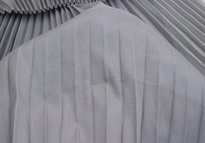 ISSEY MIYAKE Pleated Waist Cord Sleeveless Tunic Gray Blouse Size 2
