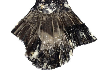 Jean Paul GAULTIER FEMME Floral Power Skirt Black Size 40