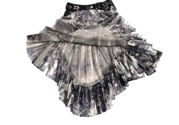 Jean Paul GAULTIER FEMME Floral Power Skirt Black Size 40