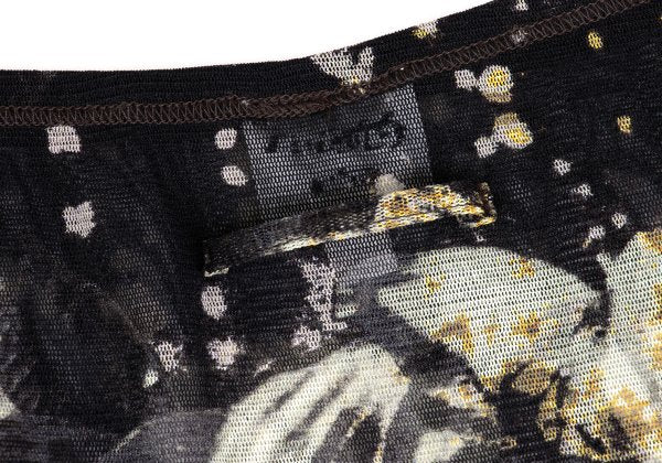 Jean Paul GAULTIER FEMME Floral Power Skirt Black Size 40