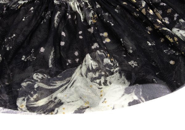 Jean Paul GAULTIER FEMME Floral Power Skirt Black Size 40