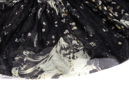 Jean Paul GAULTIER FEMME Floral Power Skirt Black Size 40