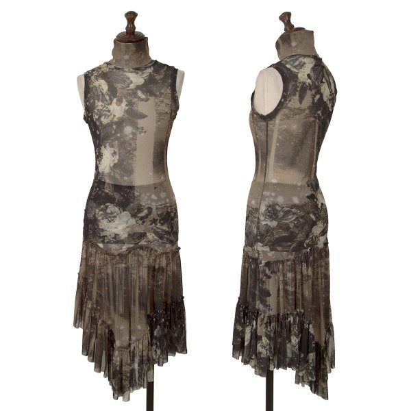 Jean Paul GAULTIER FEMME Floral Power Skirt Black Size 40