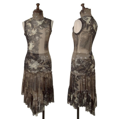 Jean Paul GAULTIER FEMME Floral Power Skirt Black Size 40