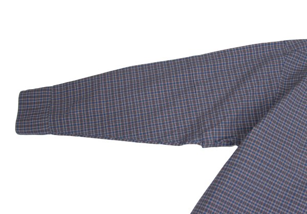 Papas Cotton Logo Patch Check Shirt Blue Multi Size M
