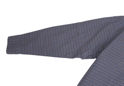 Papas Cotton Logo Patch Check Shirt Blue Multi Size M