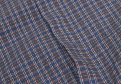 Papas Cotton Logo Patch Check Shirt Blue Multi Size M