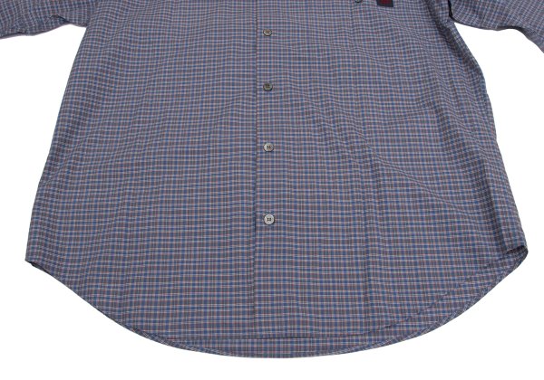 Papas Cotton Logo Patch Check Shirt Blue Multi Size M