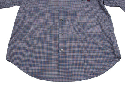 Papas Cotton Logo Patch Check Shirt Blue Multi Size M