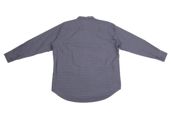Papas Cotton Logo Patch Check Shirt Blue Multi Size M