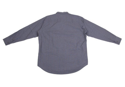 Papas Cotton Logo Patch Check Shirt Blue Multi Size M