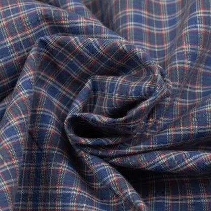 Papas Cotton Logo Patch Check Shirt Blue Multi Size M
