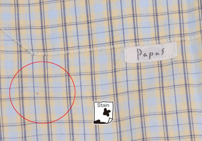 Papas Cotton Multi Check Long Sleeve Shirt Size M