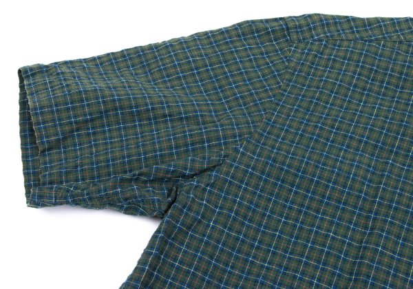 Papas Green Anchor Check S/S Button-Down Shirt Size 48M