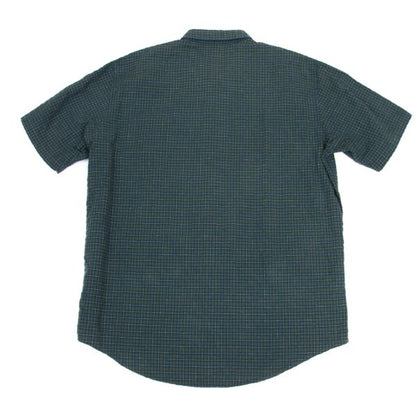 Papas Green Anchor Check S/S Button-Down Shirt Size 48M