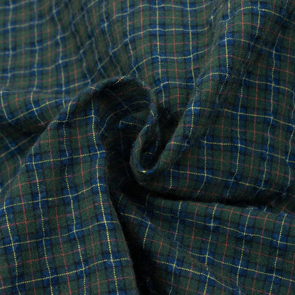 Papas Green Anchor Check S/S Button-Down Shirt Size 48M