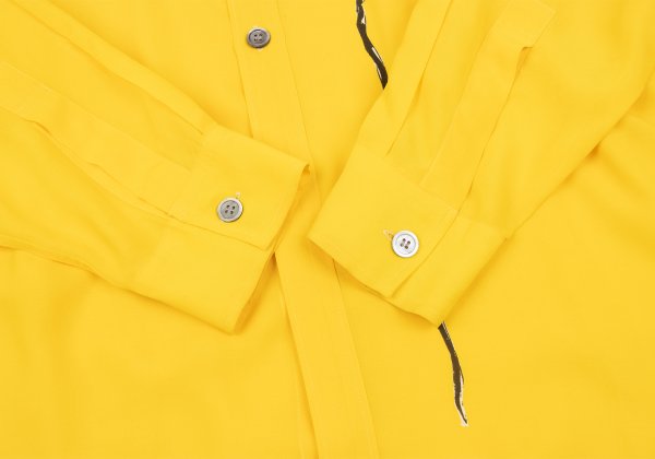 Yohji Yamamoto POUR HOMME Floral Print Shirt Yellow Size M