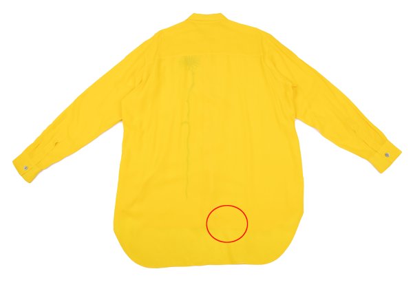 Yohji Yamamoto POUR HOMME Floral Print Shirt Yellow Size M