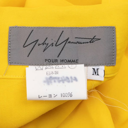 Yohji Yamamoto POUR HOMME Floral Print Shirt Yellow Size M