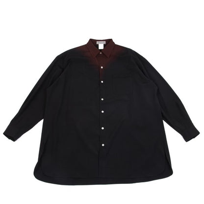 Yohji Yamamoto POUR HOMME Gradient Wool Shirt Black Size M