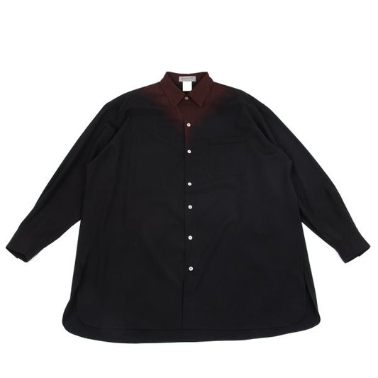 Yohji Yamamoto POUR HOMME Gradient Wool Shirt Black Size M